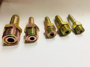 Brass hydraulic hose fittings