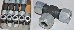 Carbon steel compression tube fittings